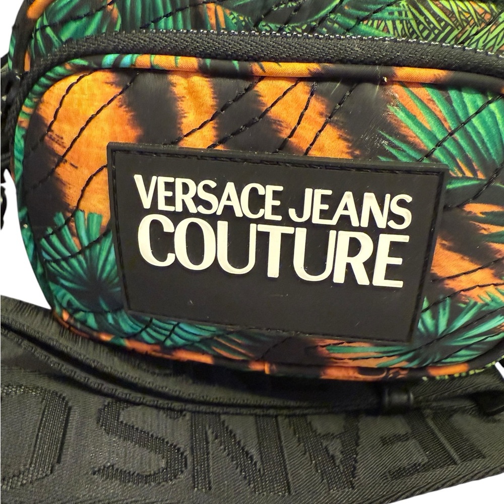 Versace Jeans Collection unisex jungle logo multicolor adjustable crossbody - Picture 3 of 15